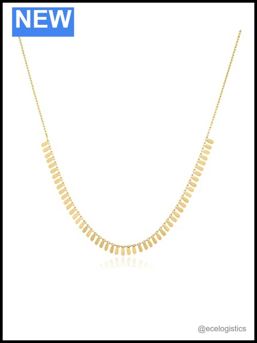 14K Gold Filled Cleopatra Chain Necklace Adjustable 18 Inch Women